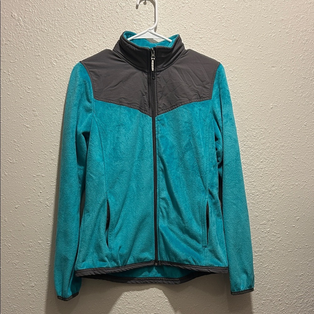 ☑️Magellan Outdoors Women's Turquoise and Charcoal Ski Jacket